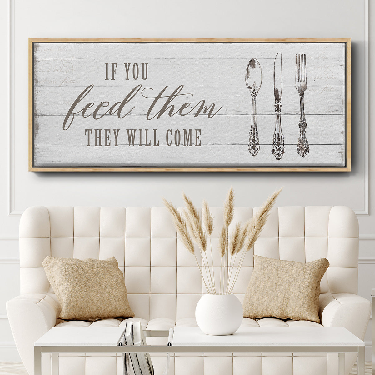 If You Feed Them - Floater Framed Canvas Print