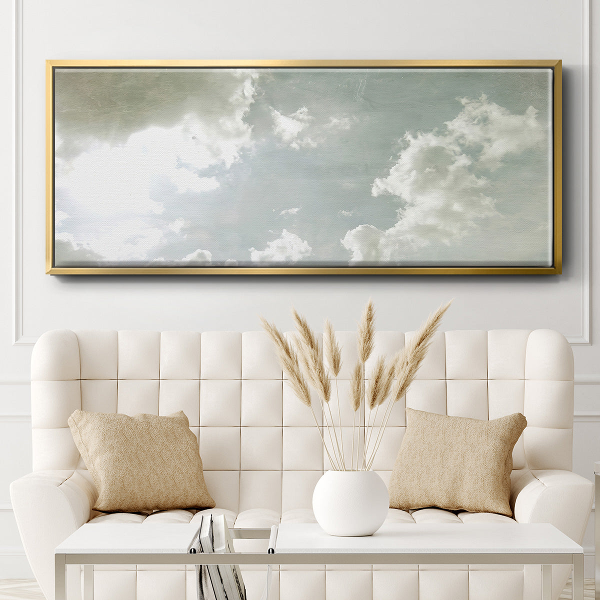 Sky Scrapers I - Floater Framed Canvas Print