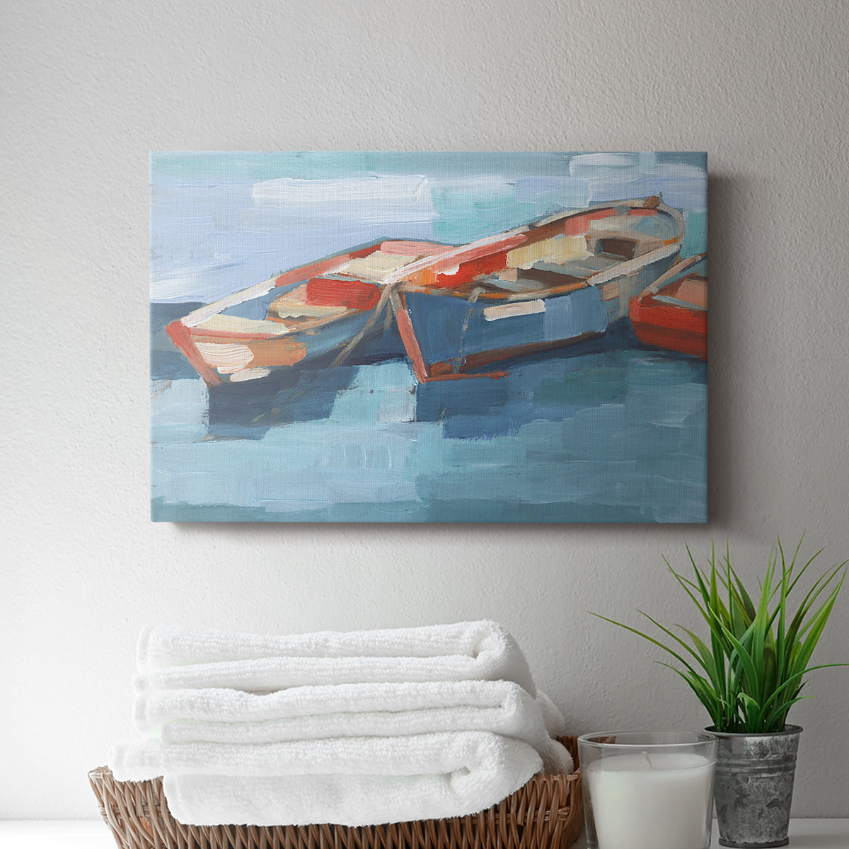 Primary Boats I - Canvas Art Print