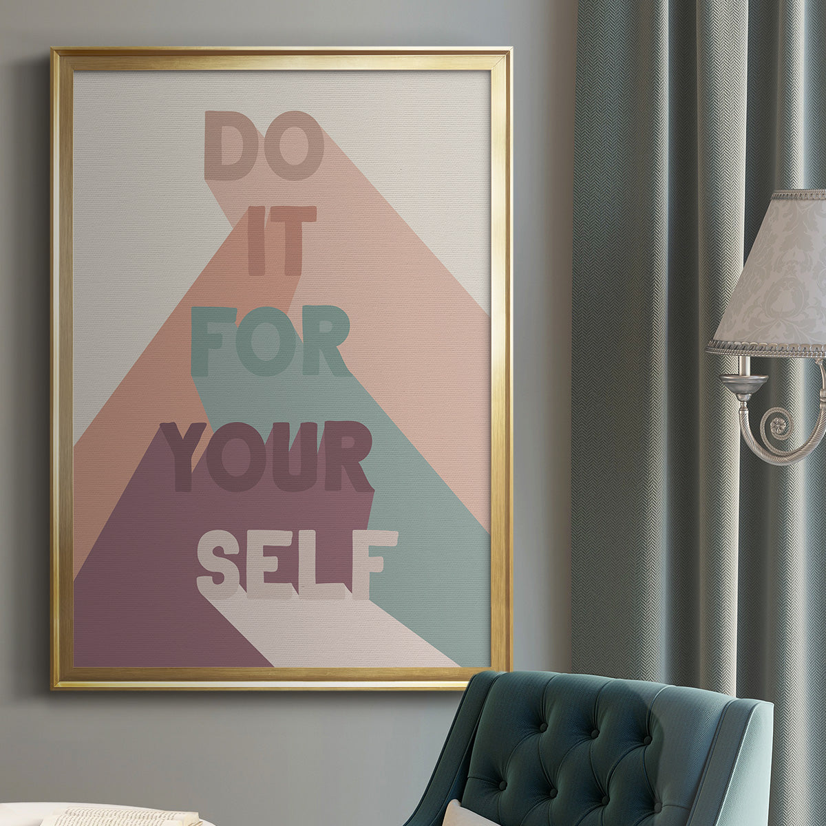 For Yourself - Modern Framed Canvas Print