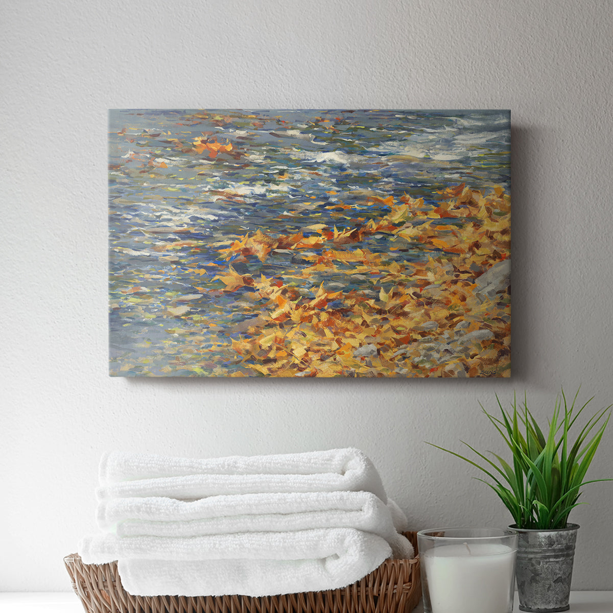 Autumn Creek - Canvas Art Print