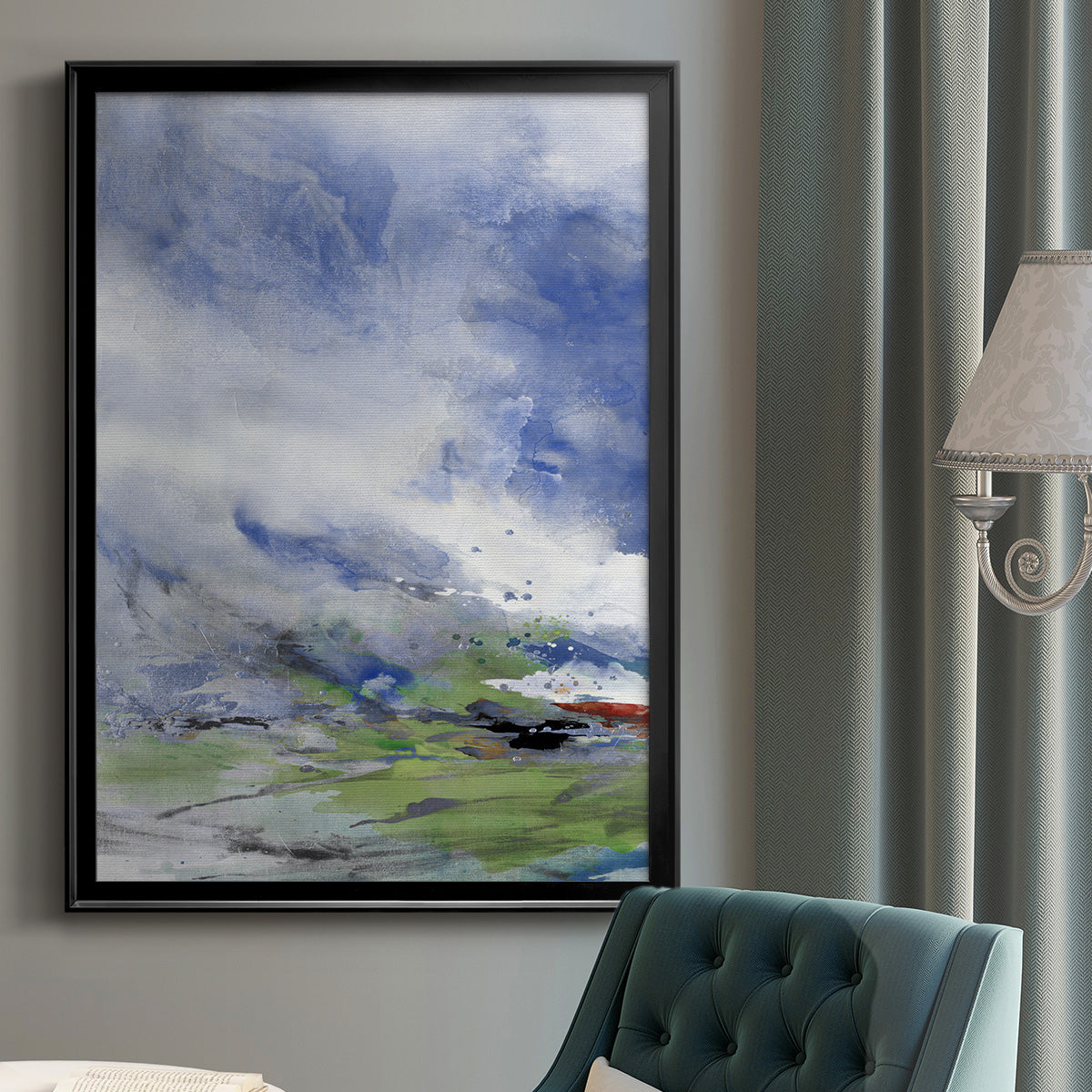 Spring Air - Modern Framed Canvas Print