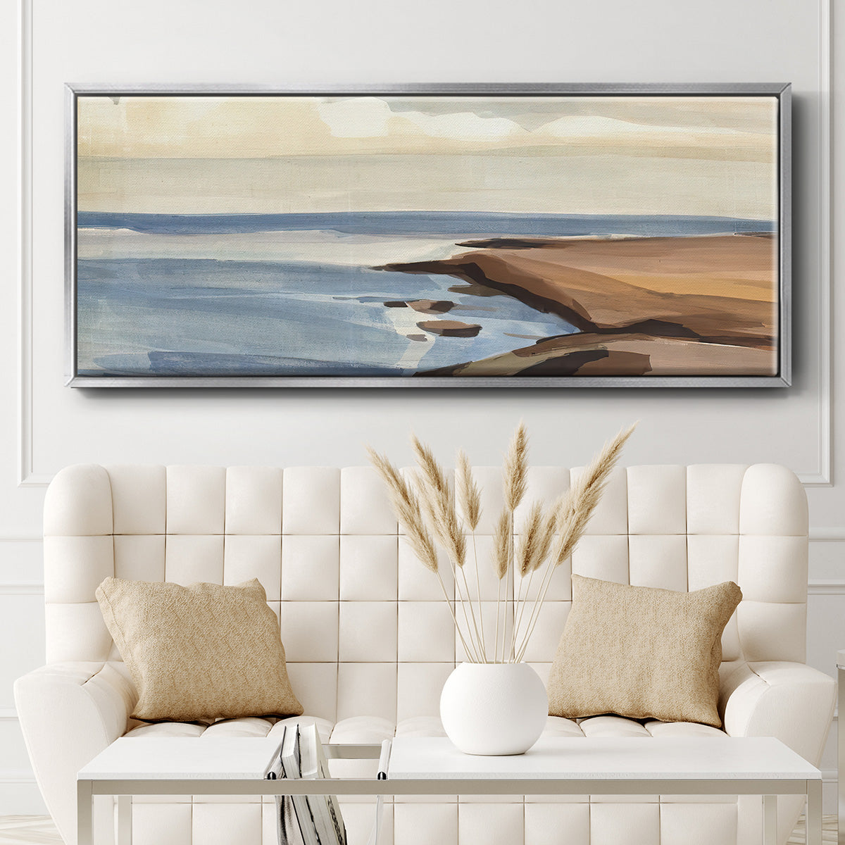Shore Days II - Floater Framed Canvas Print