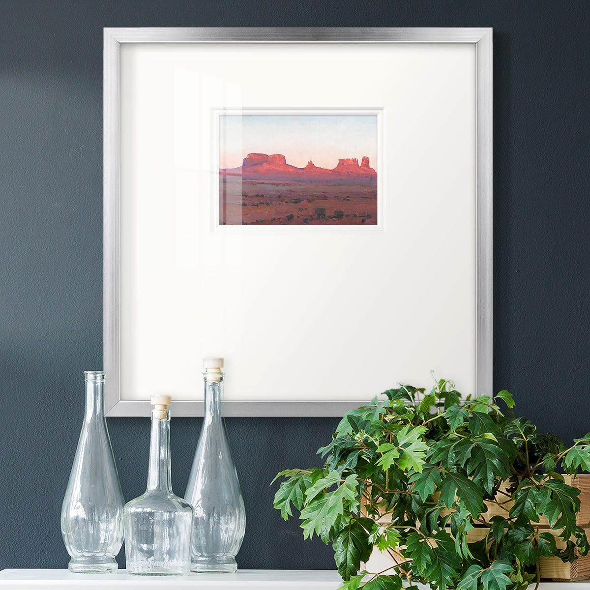 Red Rocks at Dusk II Premium Framed Print Double Matboard