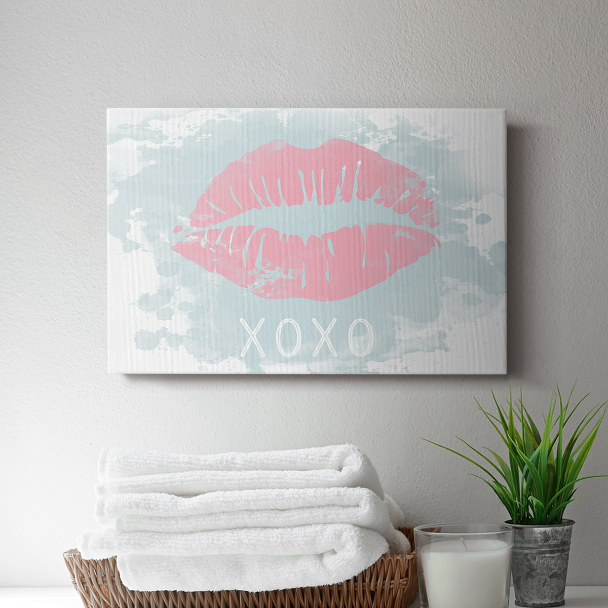 XOXO in Color - Canvas Art Print