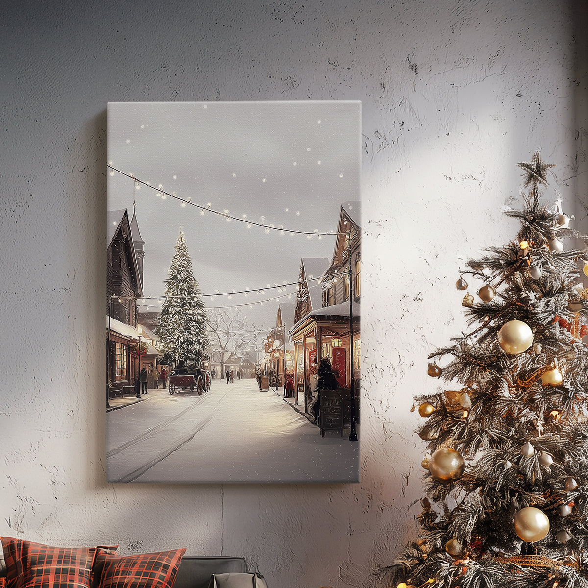 Fir of Snowwhite Promise - Canvas Art Print