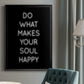 Soul Happy - Modern Framed Canvas Print