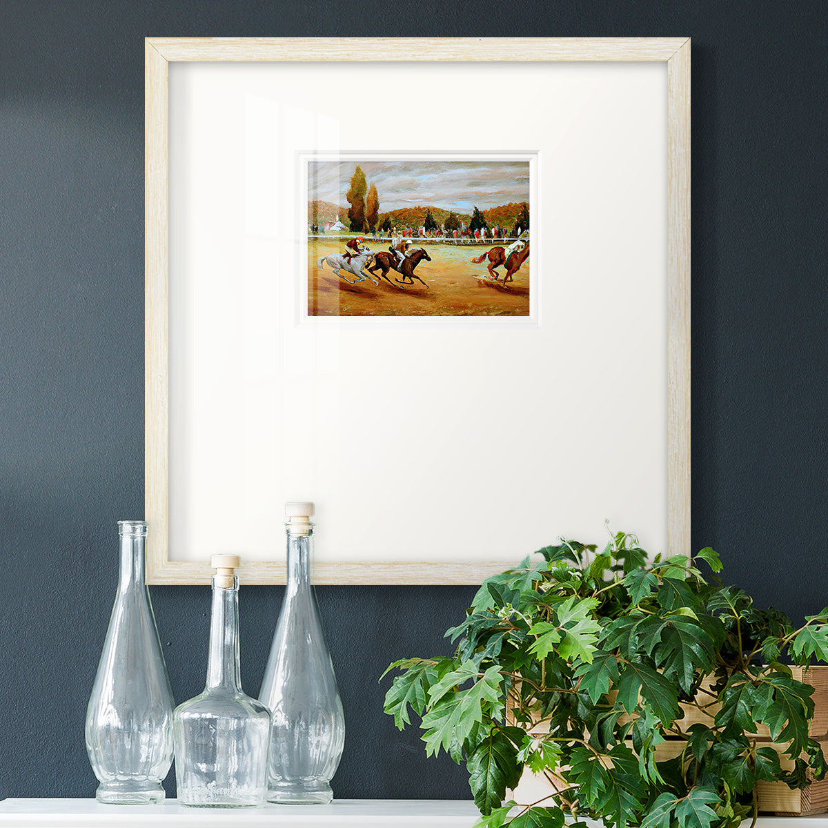 Day at the Races VI Premium Framed Print Double Matboard