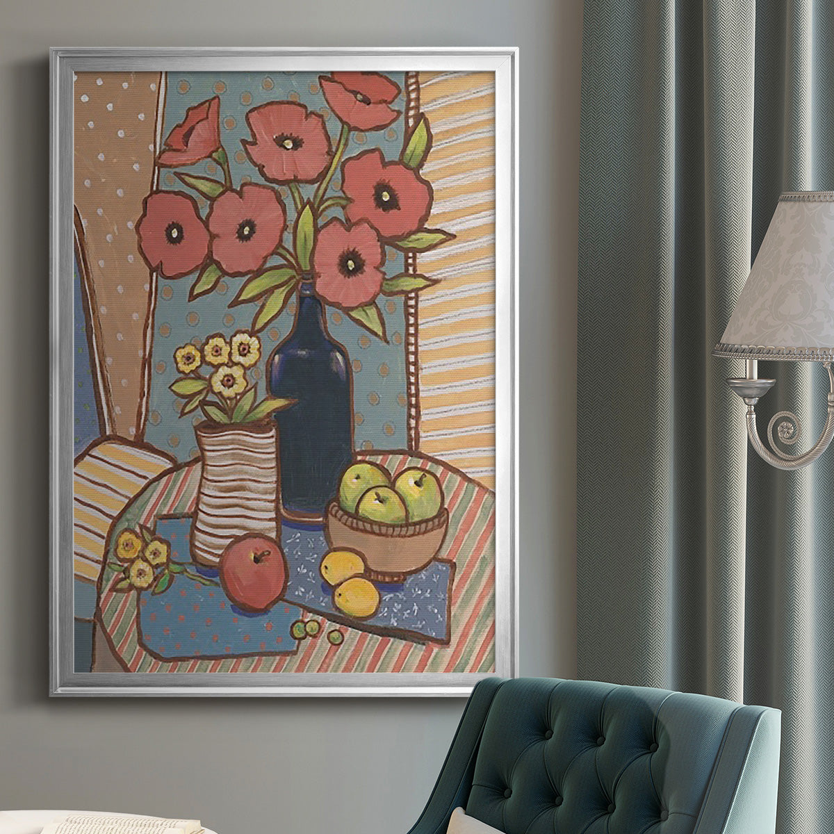 Table Still Life I - Modern Framed Canvas Print