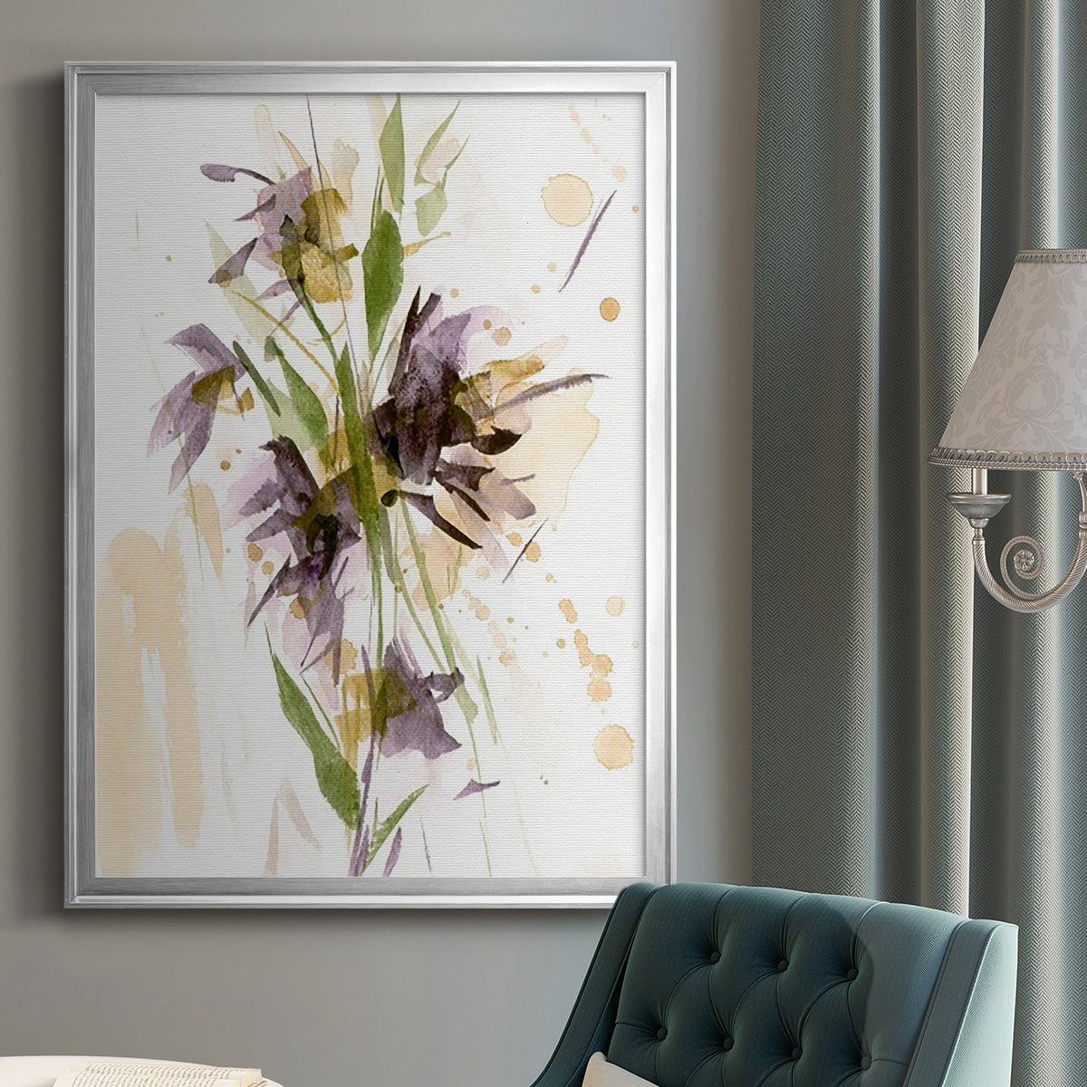 After Rain II - Modern Framed Canvas Print