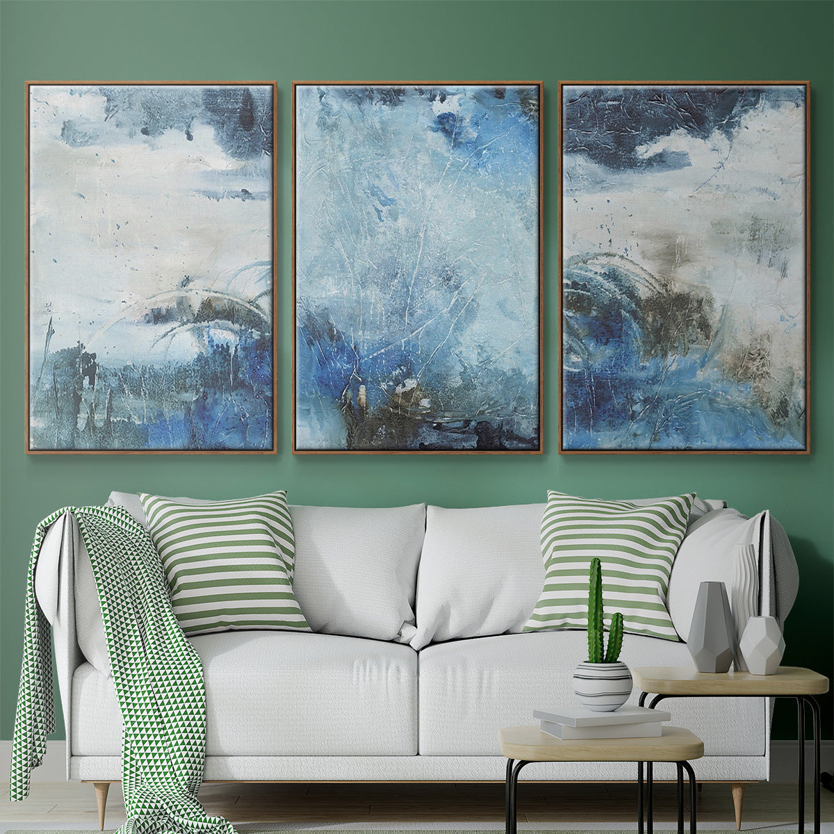 Coastal Seas I - Floater Framed Canvas Set