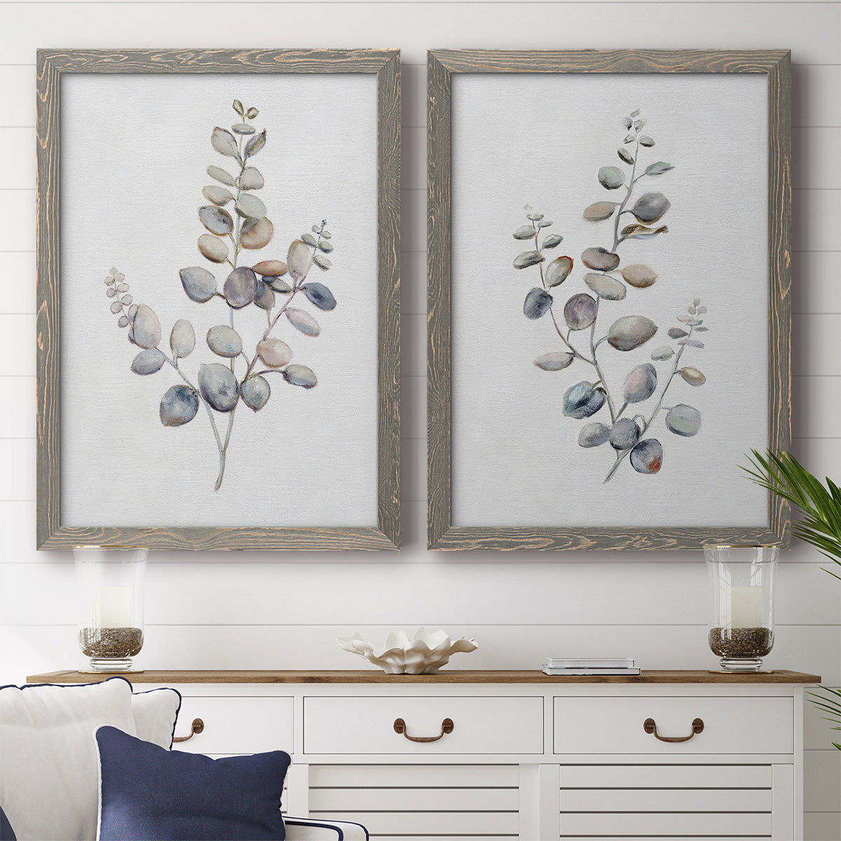 Eucalyptus I - Premium Framed Canvas 2 Piece Set - Ready to Hang