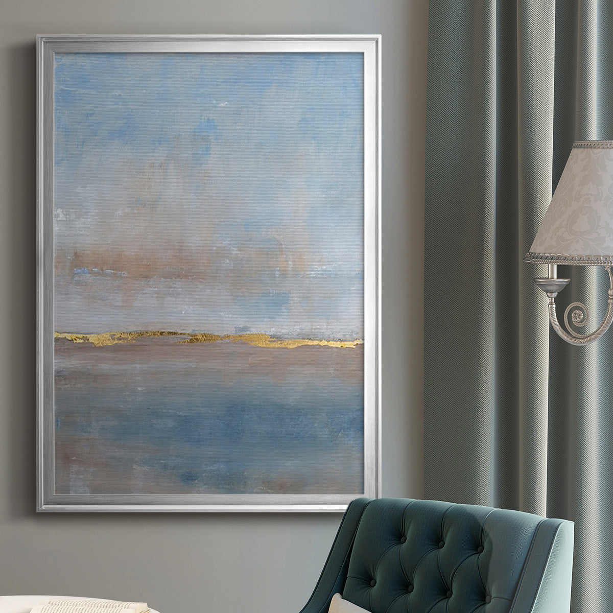 Visible Horizon II - Modern Framed Canvas Print