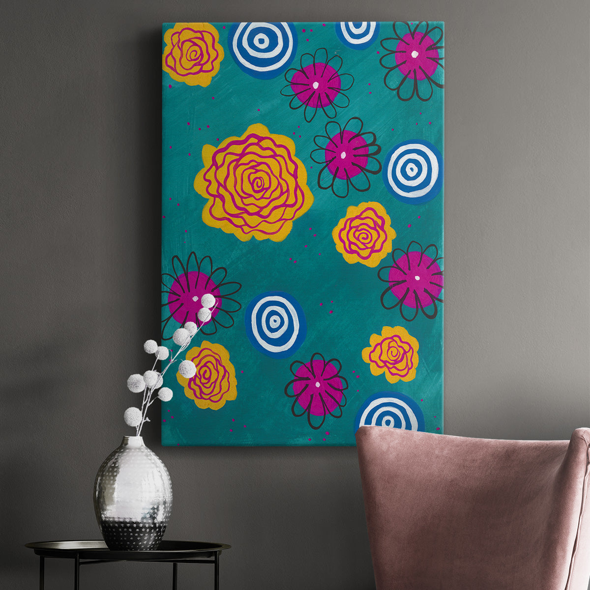 Flower Pop I - Canvas Art Print