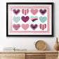 Sweet Valentine Collection A - Modern Framed Art Print
