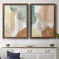 Spring Shapes I - Premium Framed Canvas 2 Piece Set - Ready to Hang