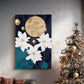 Pale Winter Evergreen at Midnight - Canvas Art Print