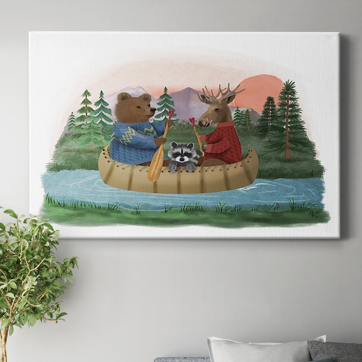 River Trip Premium Gallery Wrapped Canvas - Ready to Hang