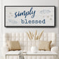 Simply Blessed - Floater Framed Canvas Print