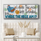 The Road Less - Floater Framed Canvas Print