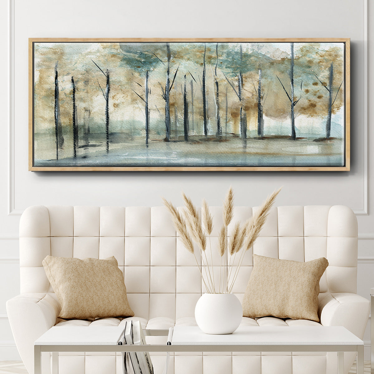 Debruce Light - Floater Framed Canvas Print