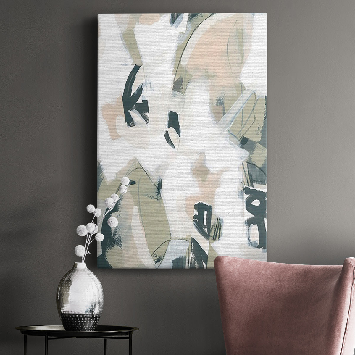 Sumi Storm I - Canvas Art Print