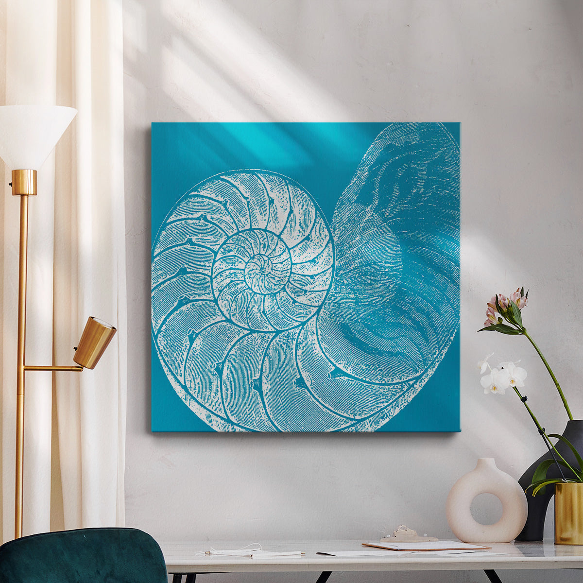 Saturated Shell IV - Canvas Art Print