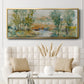 Trees on the Creek II - Floater Framed Canvas Print