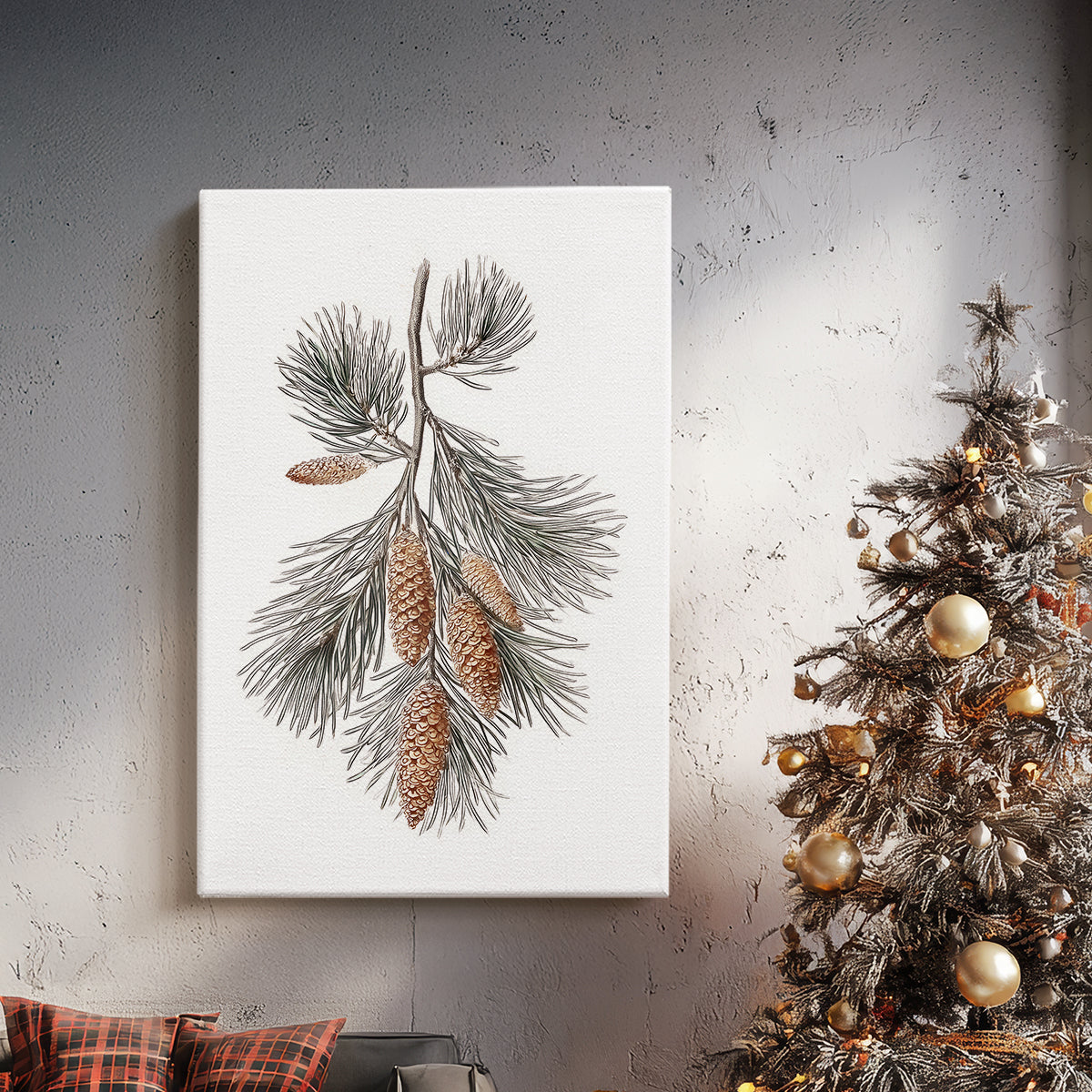 Snowwhite Manger at Eve - Canvas Art Print