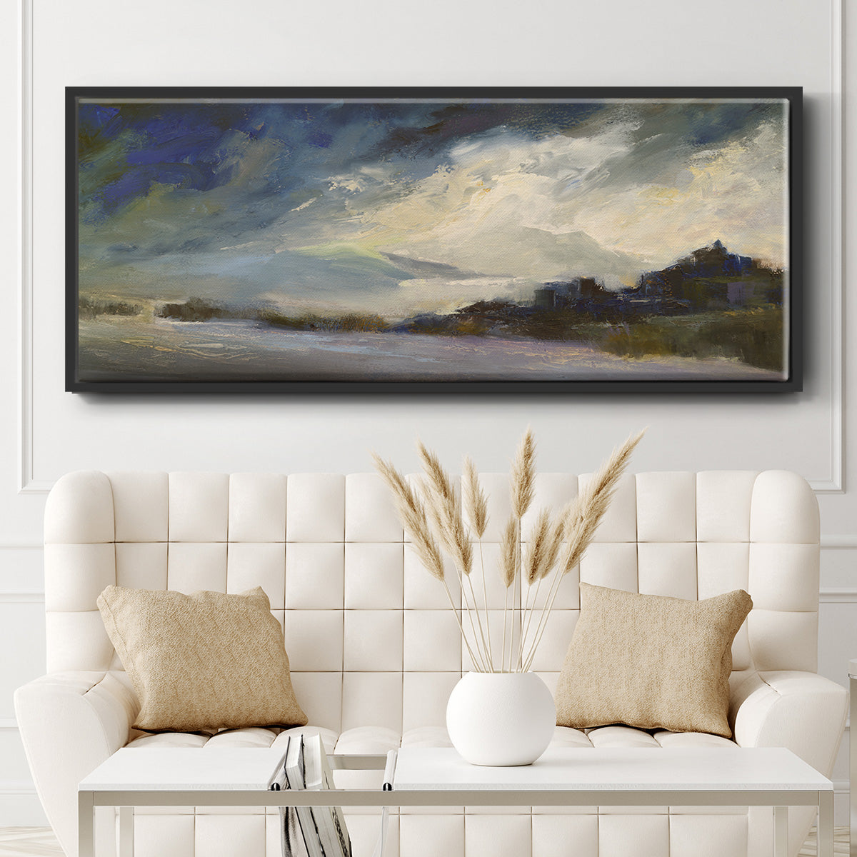 Seaside Sanctuary - Floater Framed Canvas Print