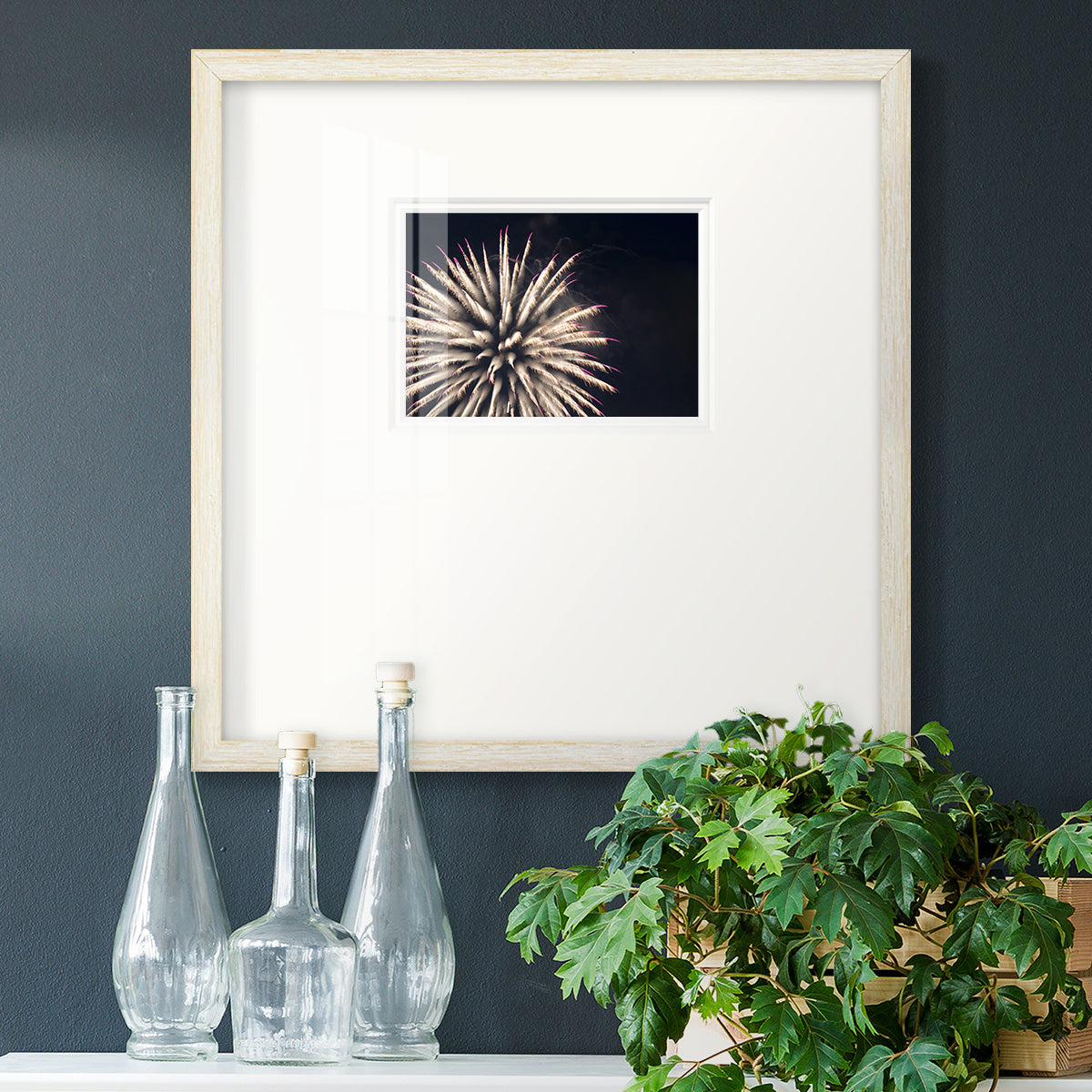 Sky Bloom- Premium Framed Print Double Matboard