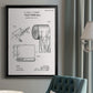 Toilet Paper Patent I - Modern Framed Canvas Print