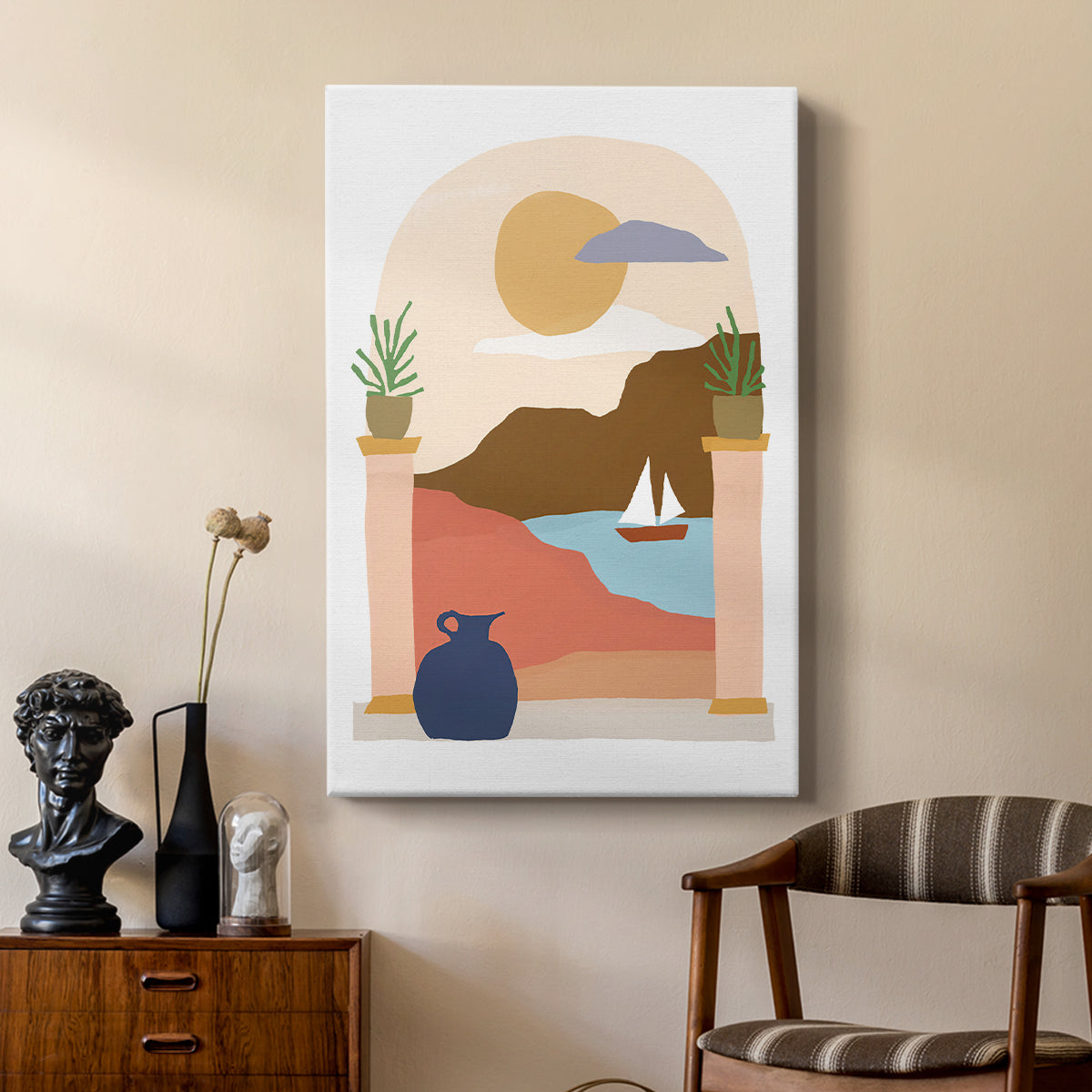 Paper Scene III - Canvas Art Print