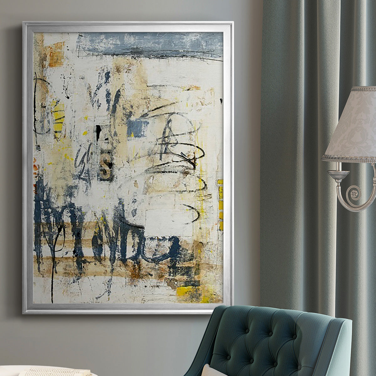 Urban Revival - Modern Framed Canvas Print