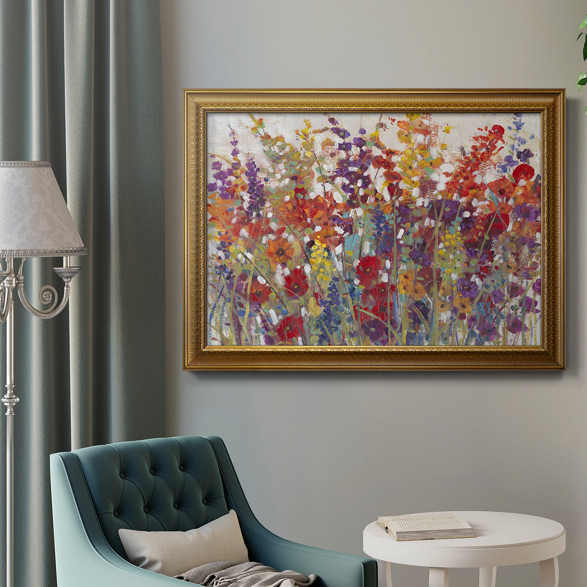 Variety of Flowers II Premium Framed Canvas- Ready to Hang