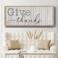 Give Thanks - Floater Framed Canvas Print