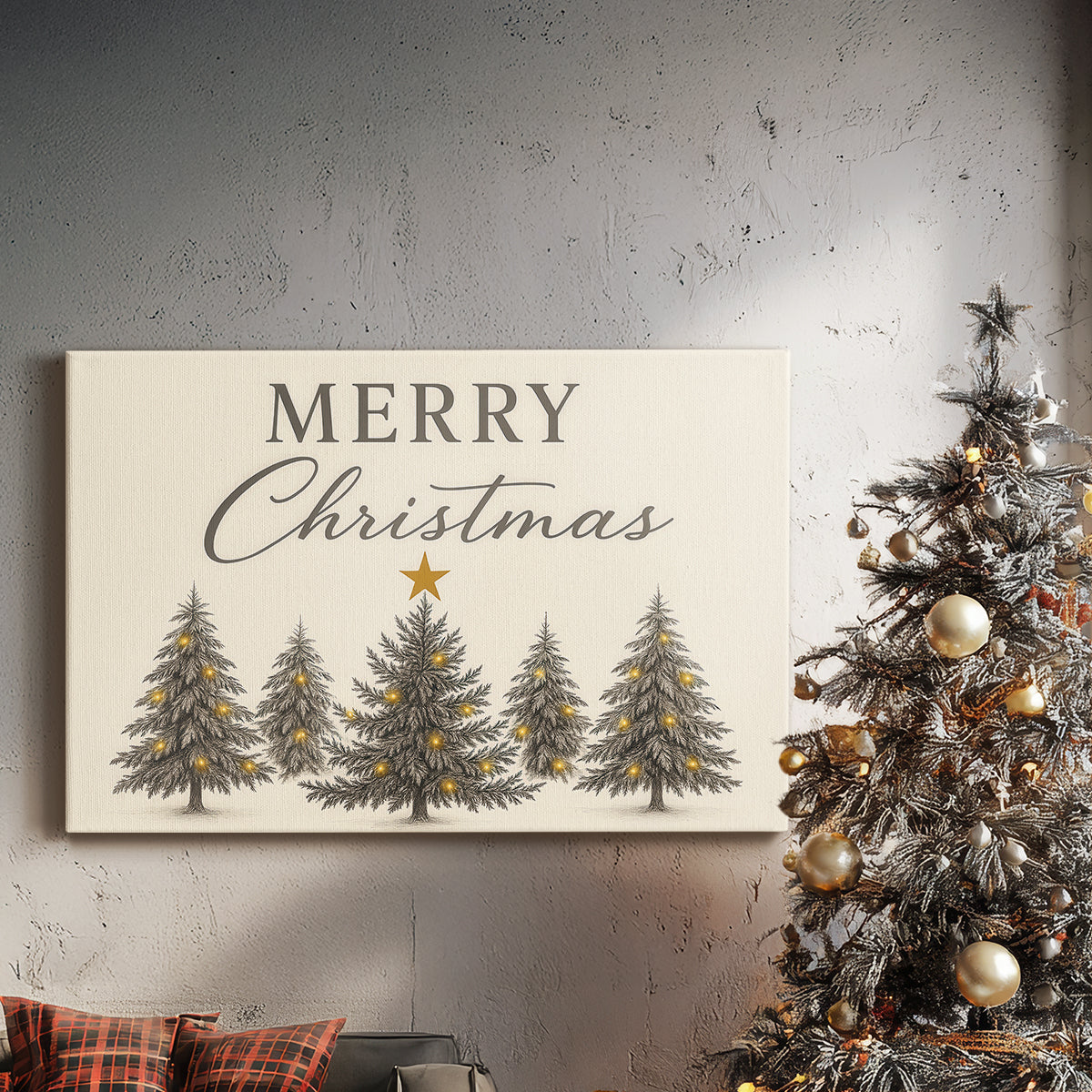 Frostlit Whisper - Canvas Art Print