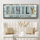 Family Where Life - Floater Framed Canvas Print