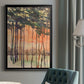 Between the Trees II - Modern Framed Canvas Print