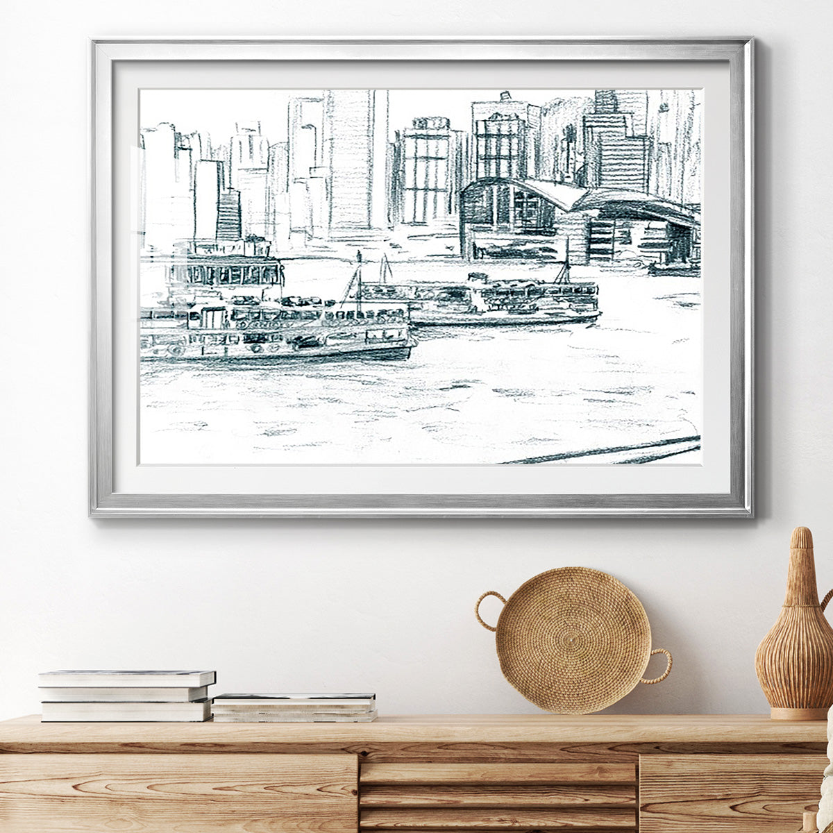 Ferryboats I Premium Framed Print - Ready to Hang