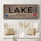 Lake Paddles - Floater Framed Canvas Print