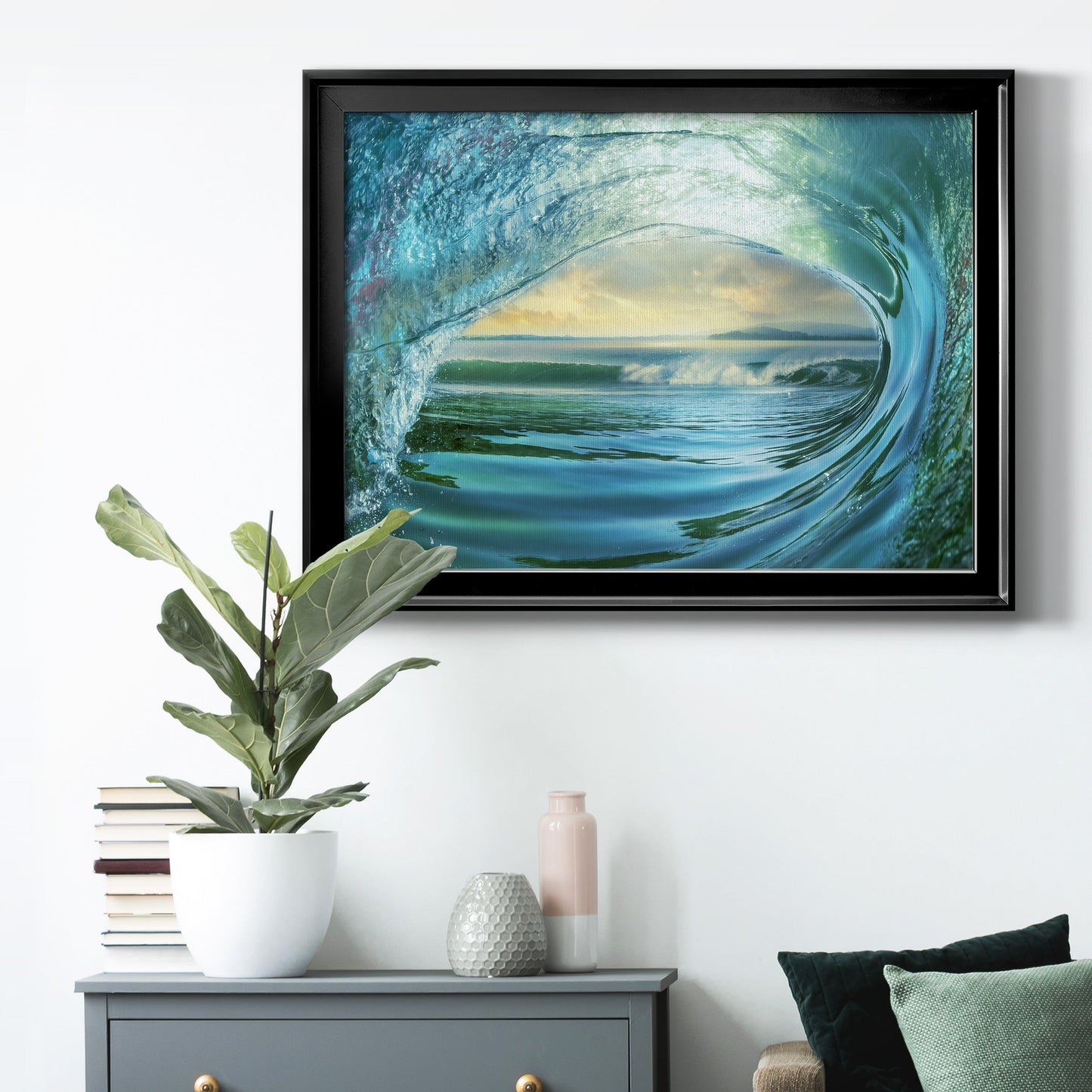 Big Wave Premium Classic Framed Canvas - Ready to Hang