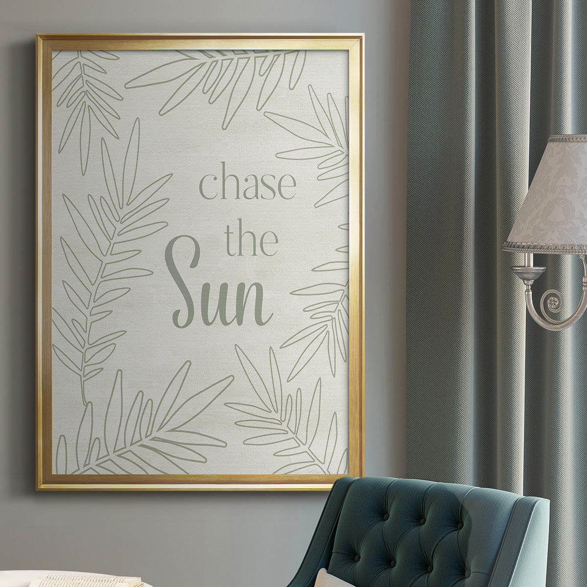Chase the Sun - Modern Framed Canvas Print