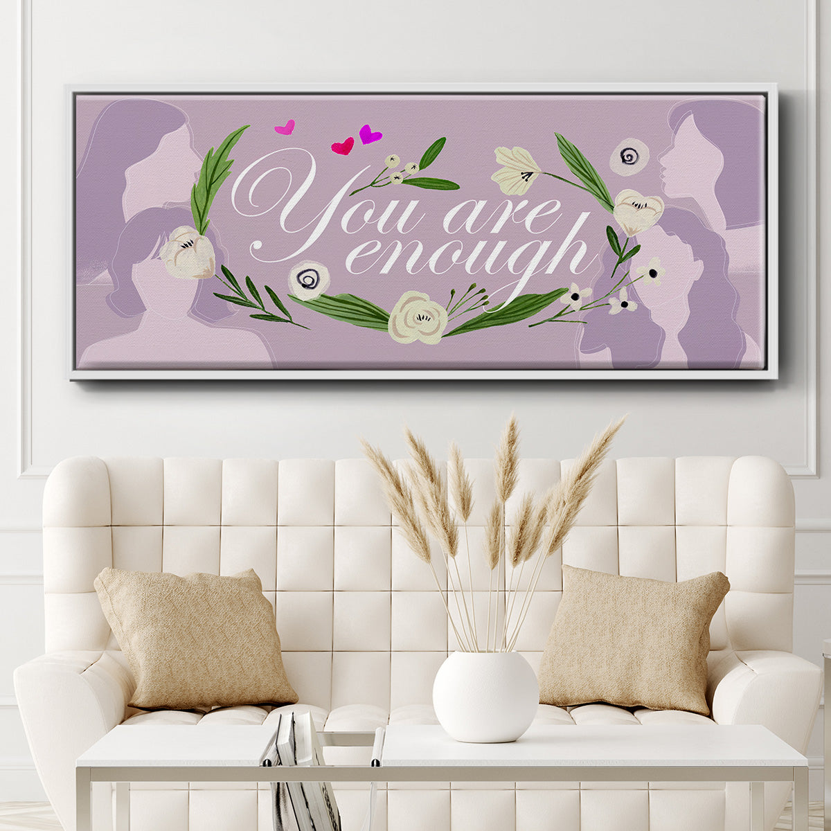 Happy Galentine's Day Collection D - Floater Framed Canvas Print