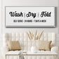 Wash Dry Fold - Floater Framed Canvas Print