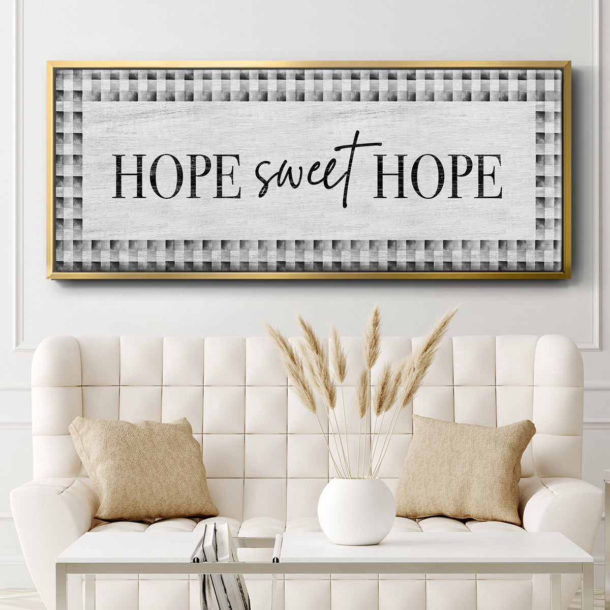 Hope Sweet Hope - Floater Framed Canvas Print