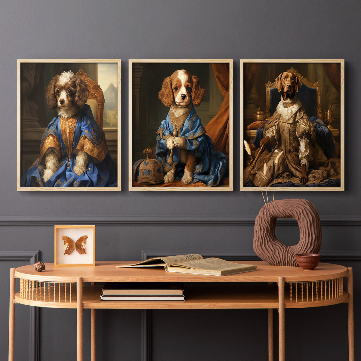 Royal Animals Series LIX - Restickable Framed Art Set