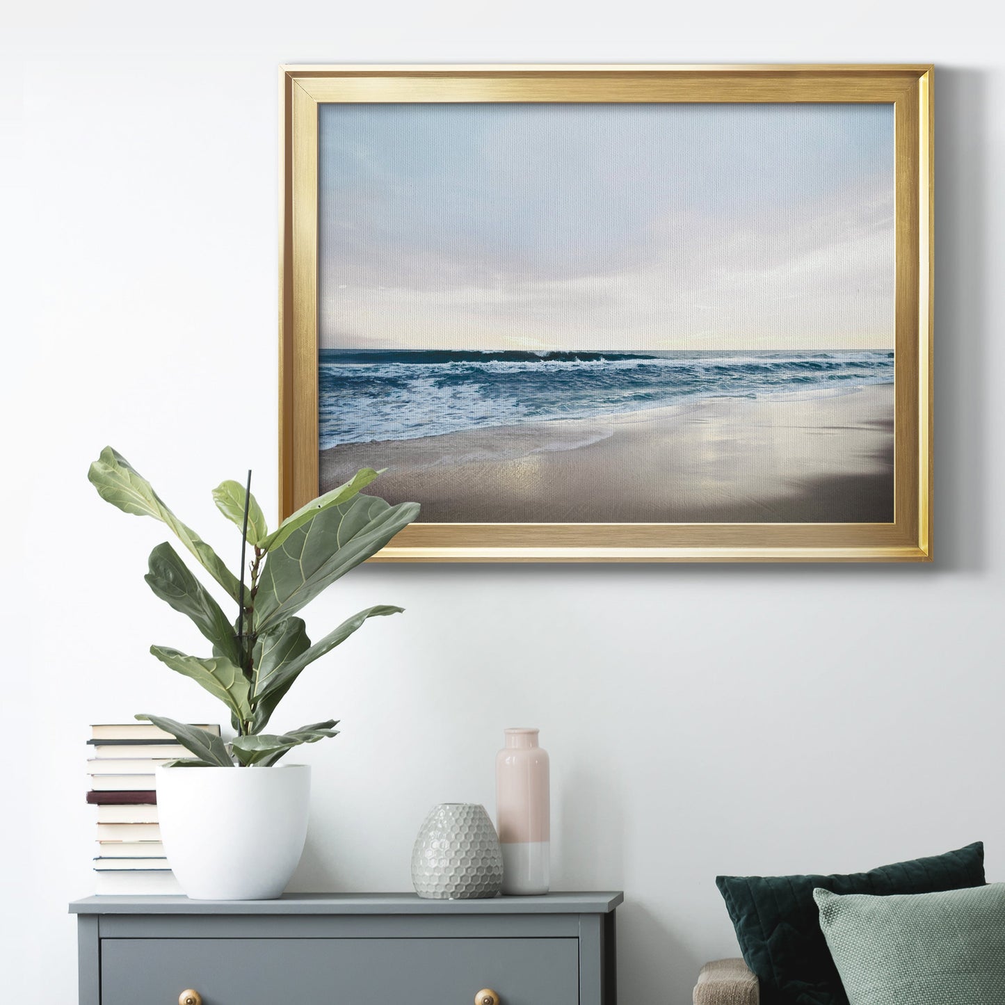 Shimmering Dawn Premium Classic Framed Canvas - Ready to Hang