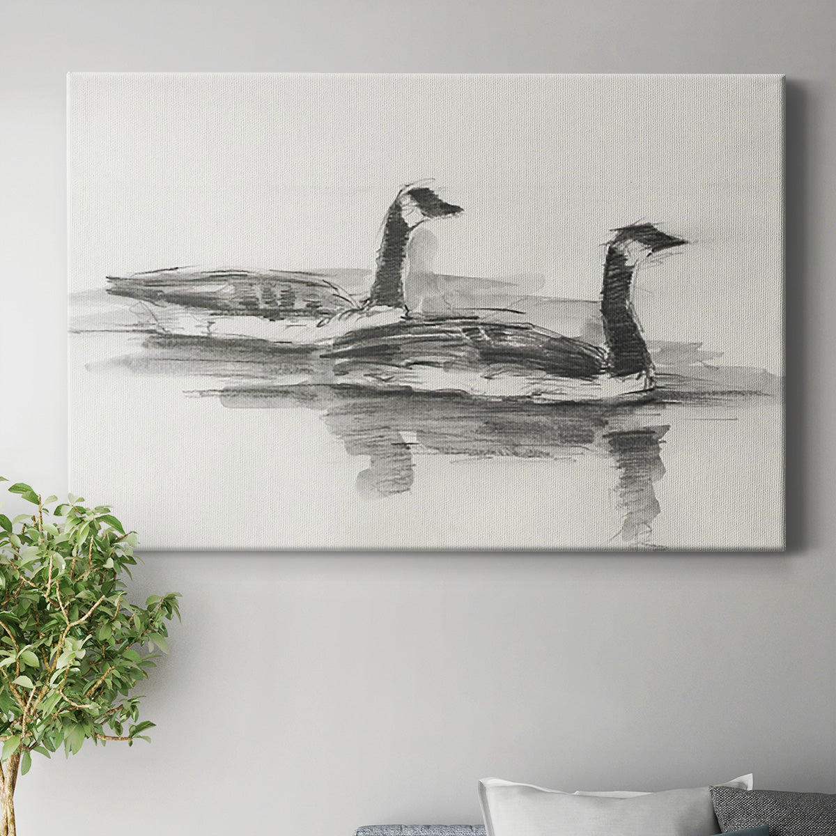 Geese Study I Premium Gallery Wrapped Canvas - Ready to Hang