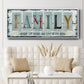 Family Where Life - Floater Framed Canvas Print